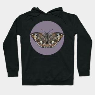 Common buckeye butterfly purple Hoodie